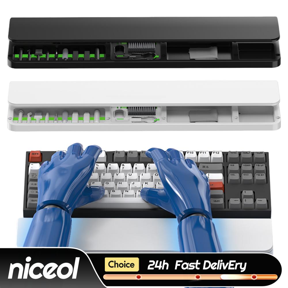Keyboard Wrist Pad Leather - ที่วางข้อมือ ABS และหนังพร้อมชุดทำความสะอาด 22 in 1
