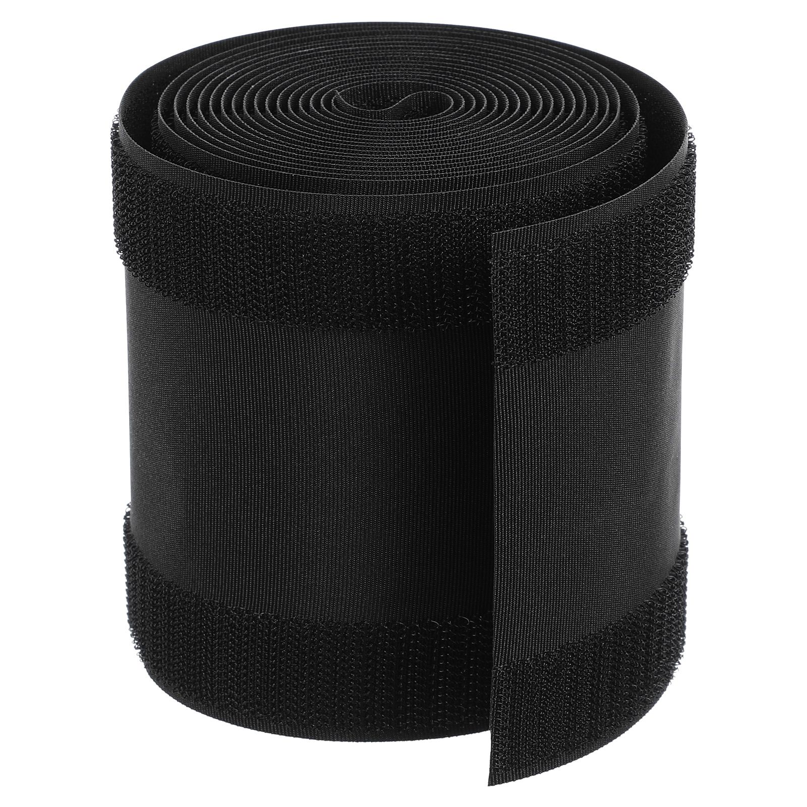 Cable Sleeve Neoprene - ฝาครอบสายเคเบิลแบบตะขอและห่วง ฝาครอบสายเคเบิลสำหรับสายเคเบิลหนา ตัวป้องกันสายเคเบิลแบบใช้ซ้ำได้ ตัวป้องกันสายเคเบิลแบบไนลอนสีดำ
