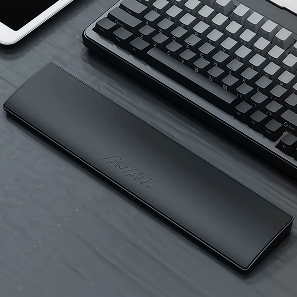 Keyboard Wrist Pad Leather - แผ่นรองข้อมือสำหรับคีย์บอร์ดเกมมิ่ง รองรับสรีระด้วยโฟมเมมโมรี่นุ่ม พร้อมกล่องเก็บของบนโต๊ะ ฐานมั่นคง รองรับคีย์บอร์ด 87