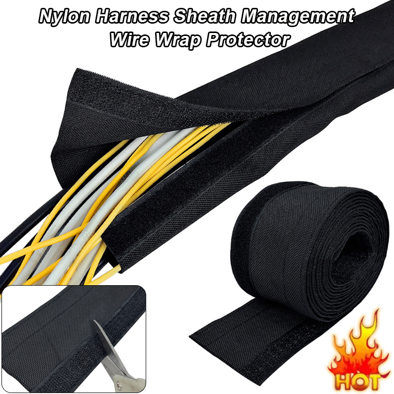 Cable Sleeve Neoprene - 2M สายรัดไนลอน Sheath Management Wire Wrap