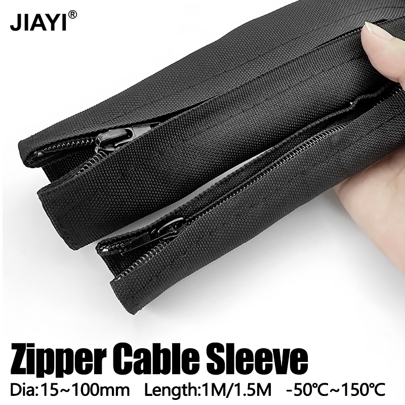 Cable Sleeve Neoprene - ปลอกสายเคเบิลแบบซิปป้องกันการพันกัน ขนาด 16-100 มม. ป้องกันฝุ่น จัดระเบียบสายไฟ