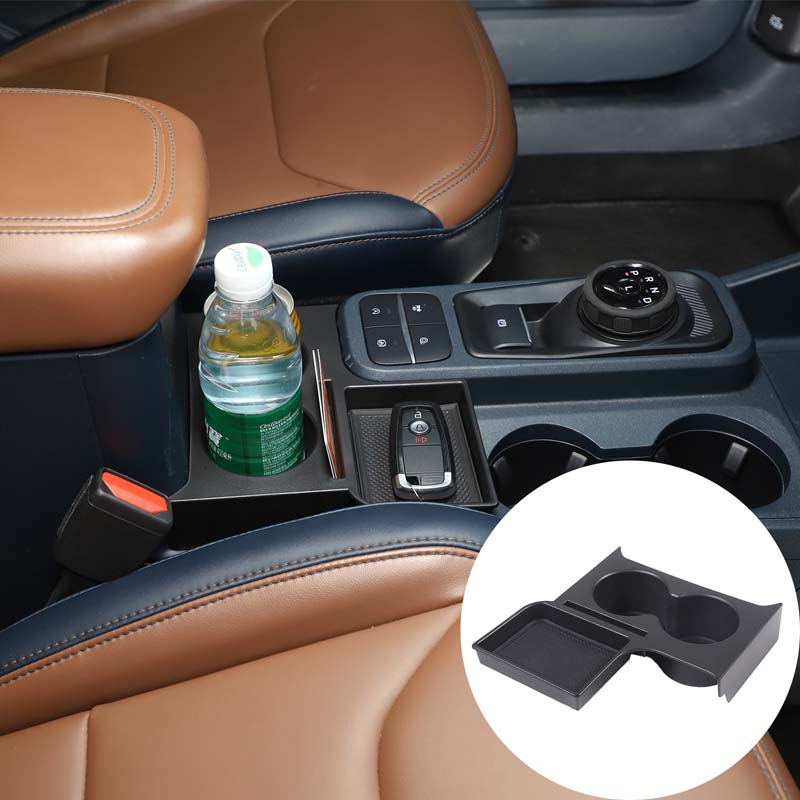 Tech Car Accessories - กล่องเก็บของคอนโซลกลางรถยนต์ ที่วางแก้ว ถาดจัดระเบียบ สำหรับฟอร์ด มาเวอริค ปี