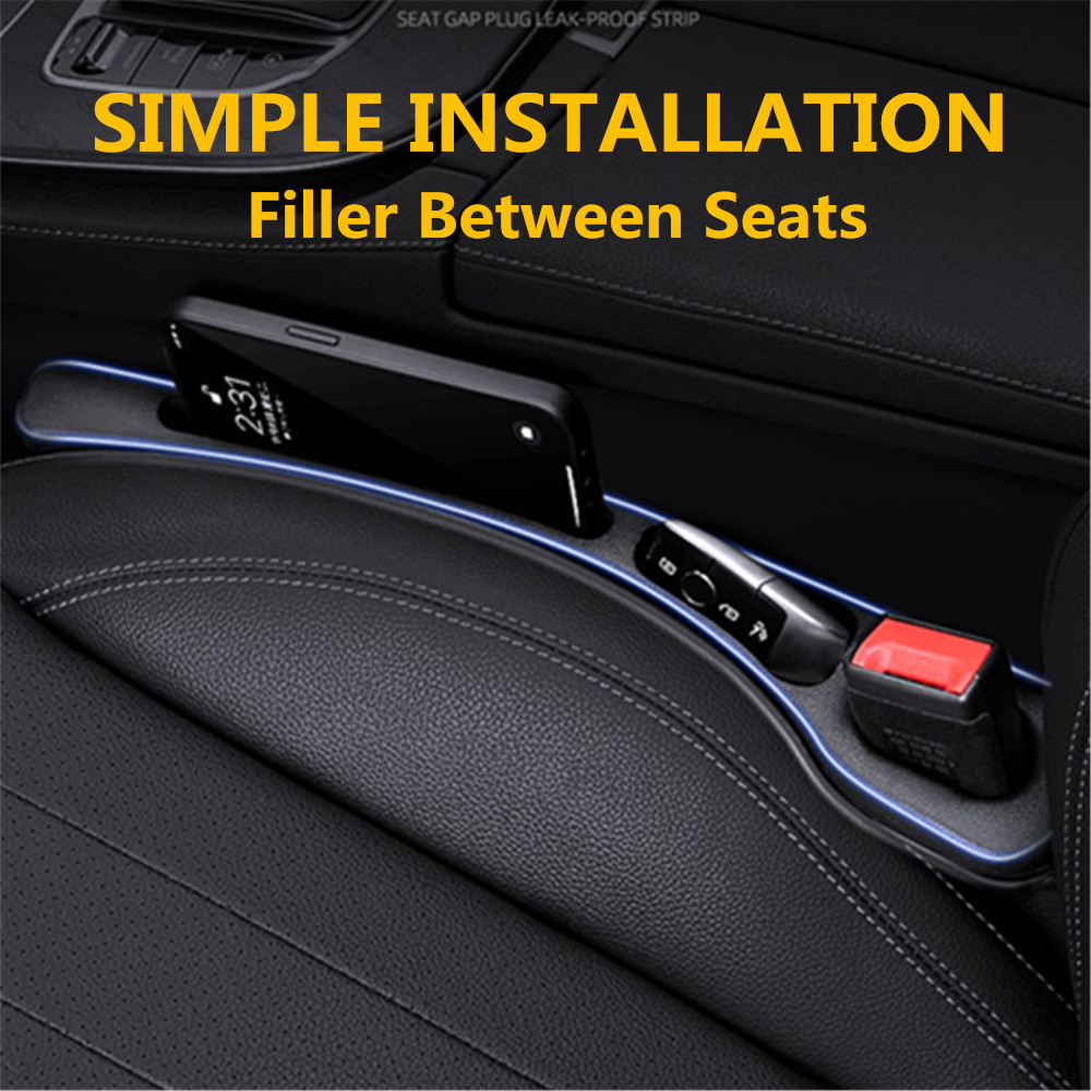 Tech Car Accessories - 2X ที่อุดช่องว่างเบาะรถยนต์ระหว่างที่นั่ง อุปกรณ์ตกแต่งภายในสำหรับ BMW E46 E90