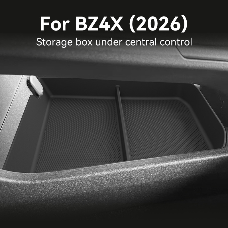 Tech Car Accessories - สำหรับ Toyota BZ4X 2026 RHD กล่องเก็บของด้านล่างคอนโซลกลาง