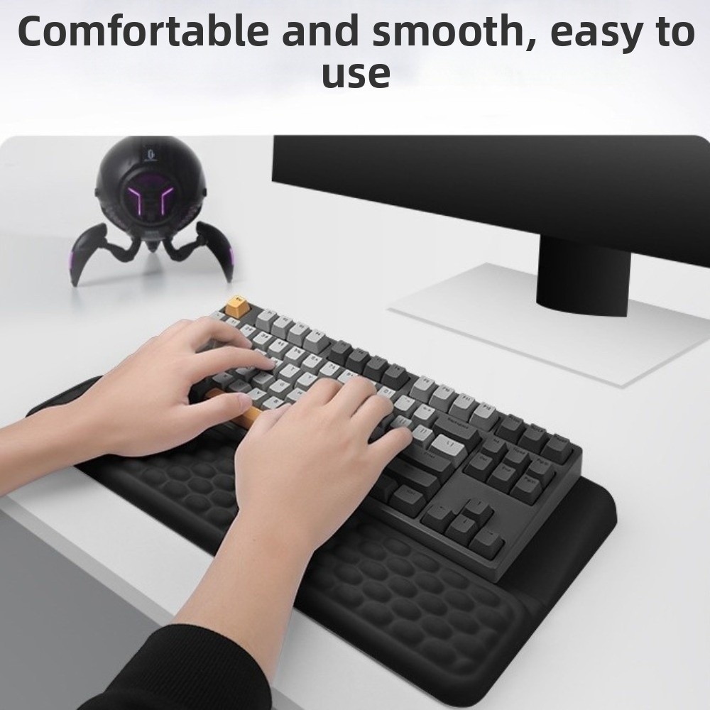 แท่นวางคีย์บอร์ดคอมพิวเตอร์แบบ - Keyboard Wrist Pad Leather บทวิจารณ์และราคา