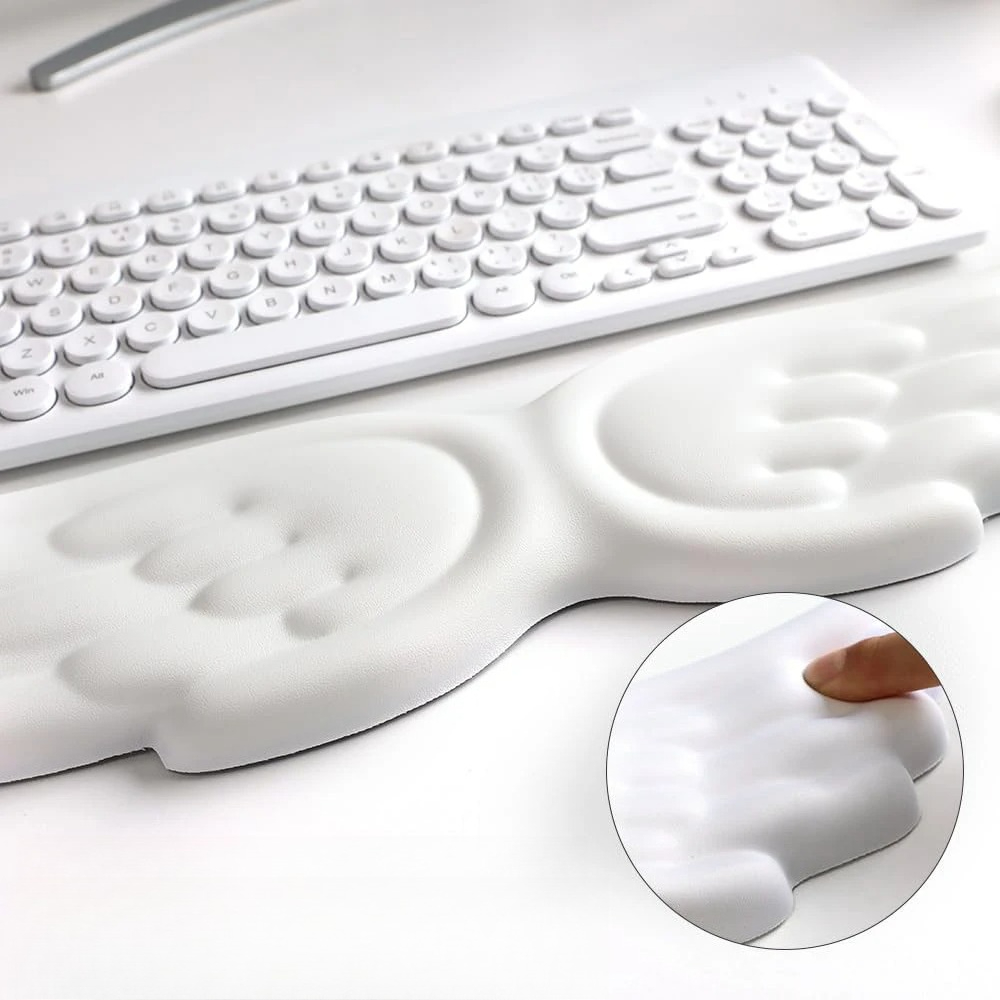 แผ่นรองเมาส์และที่รองข้อมือคีย - Keyboard Wrist Pad Leather บทวิจารณ์และราคา