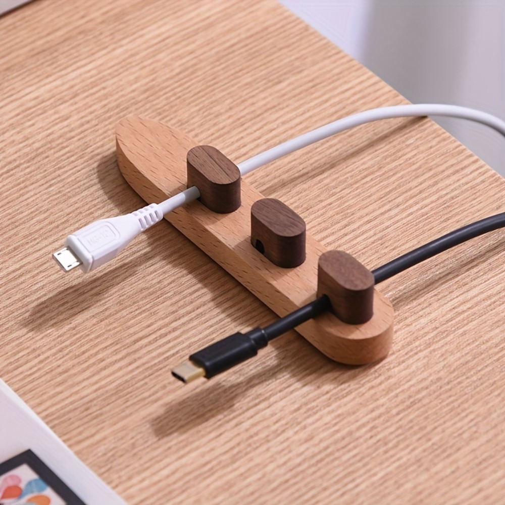 ที่เก็บสายเคเบิลไม้แบบติดกาว ท - Desk Cable Clip บทวิจารณ์และราคา