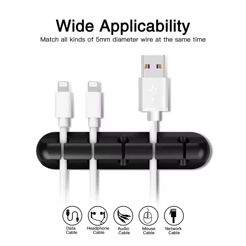 ที่หนีบสายซิลิโคนแบบกลม สำหรับ - Desk Cable Clip บทวิจารณ์และราคา