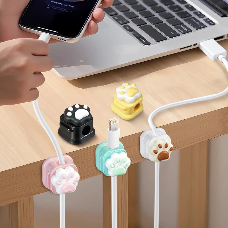 เดสก์ท็อปน่ารักสายผู้ถือคลิปโต - Desk Cable Clip บทวิจารณ์และราคา