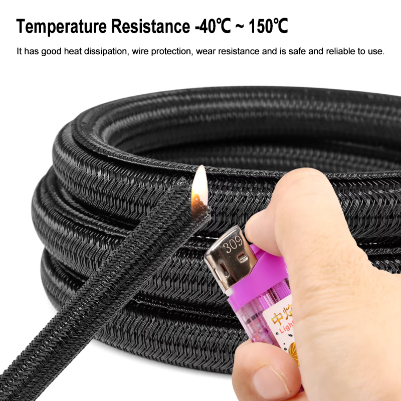ปลอกสายเคเบิลแบบถัก PET สีดำ ข - Cable Sleeve Neoprene บทวิจารณ์และราคา