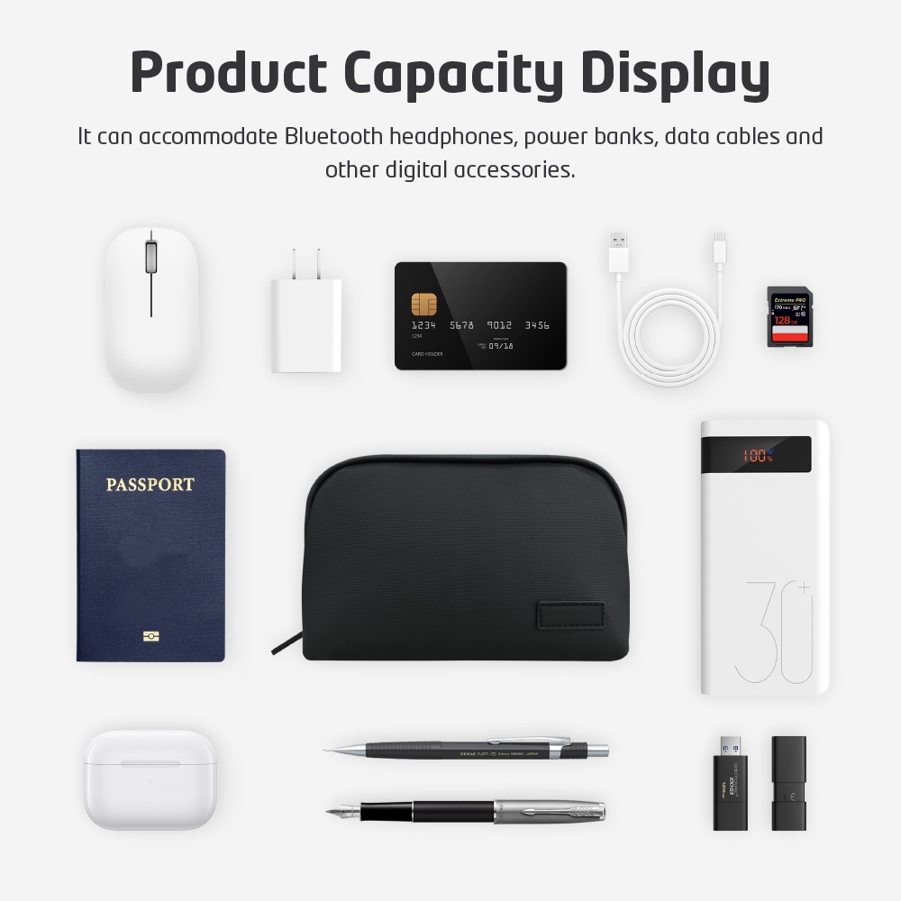 กระเป๋าใส่อุปกรณ์อิเล็กทรอนิกส - Tech Accessories Storage บทวิจารณ์และราคา