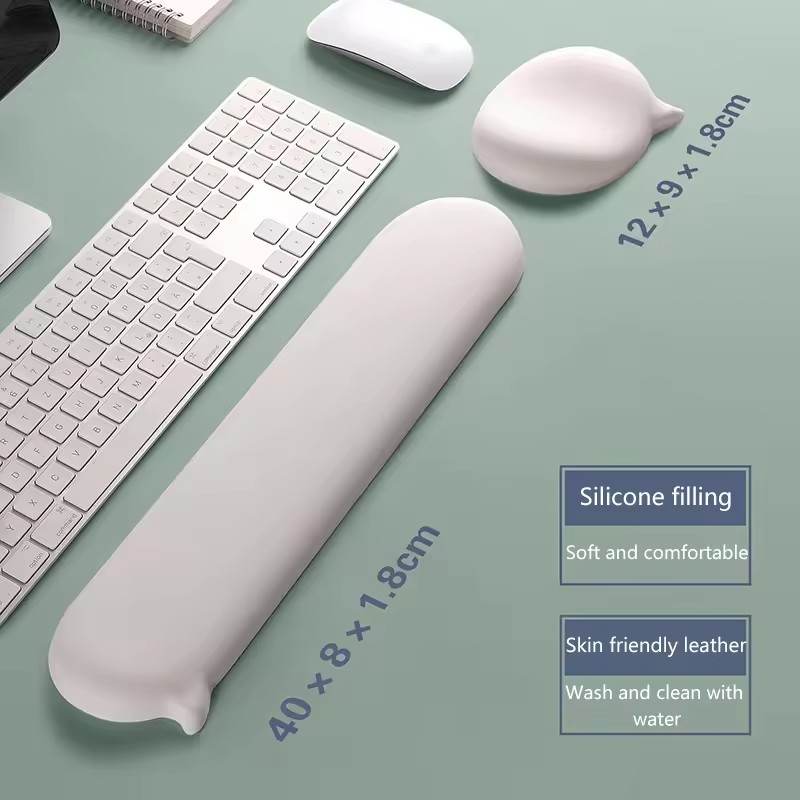 Mousepad ซิลิโคนสายรัดข้อมือสํ - Keyboard Wrist Pad Leather บทวิจารณ์และราคา