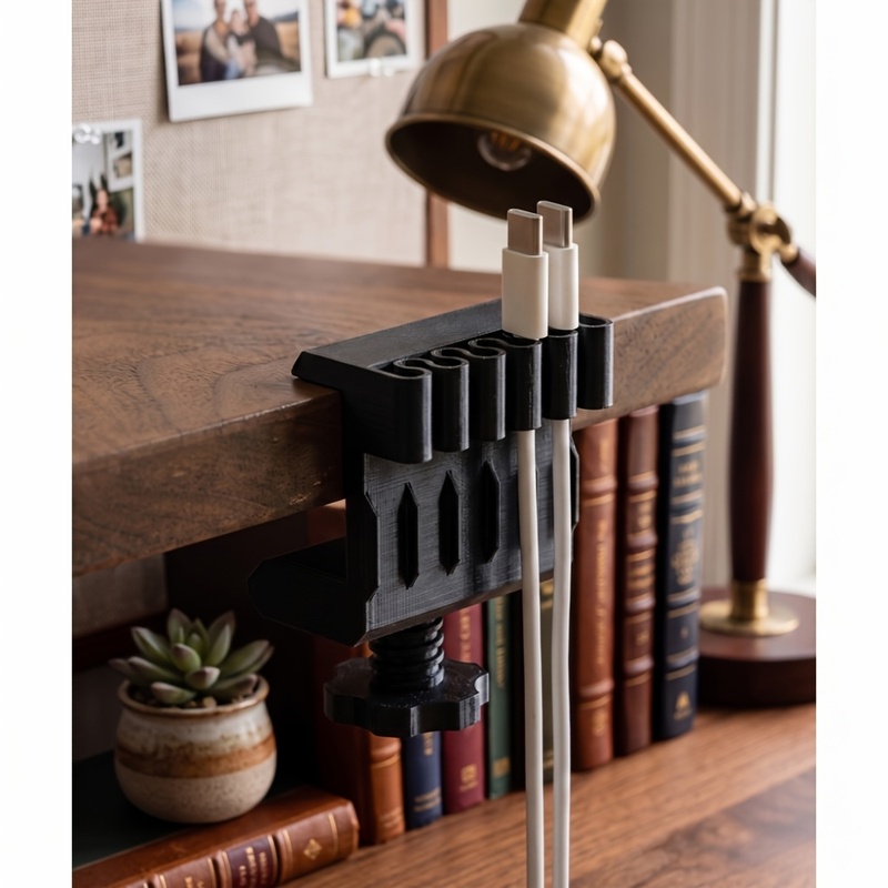 คลิปหนีบสายเคเบิลแบบตั้งโต๊ะ 3 - Desk Cable Clip บทวิจารณ์และราคา