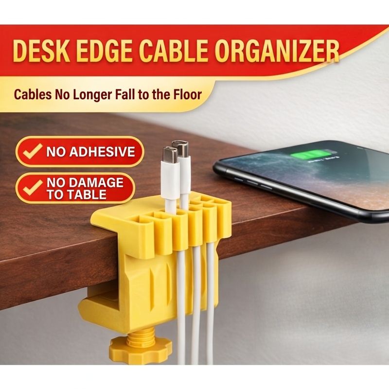 คลิปหนีบสายเคเบิลแบบตั้งโต๊ะ 3 - Desk Cable Clip บทวิจารณ์และราคา