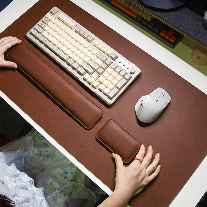 แผ่นรองเมาส์กันน้ำ PU ขนาดใหญ่ - Keyboard Wrist Pad Leather บทวิจารณ์และราคา