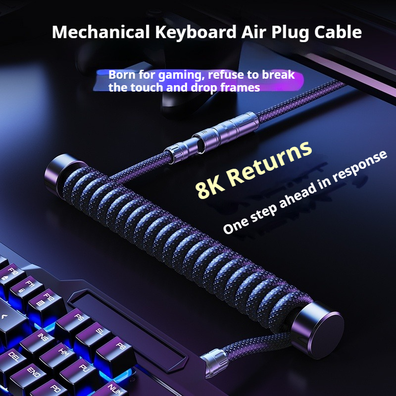 สายคีย์บอร์ดแบบขดยาว 1.2 ม. US - Tech Gaming Accessories บทวิจารณ์และราคา