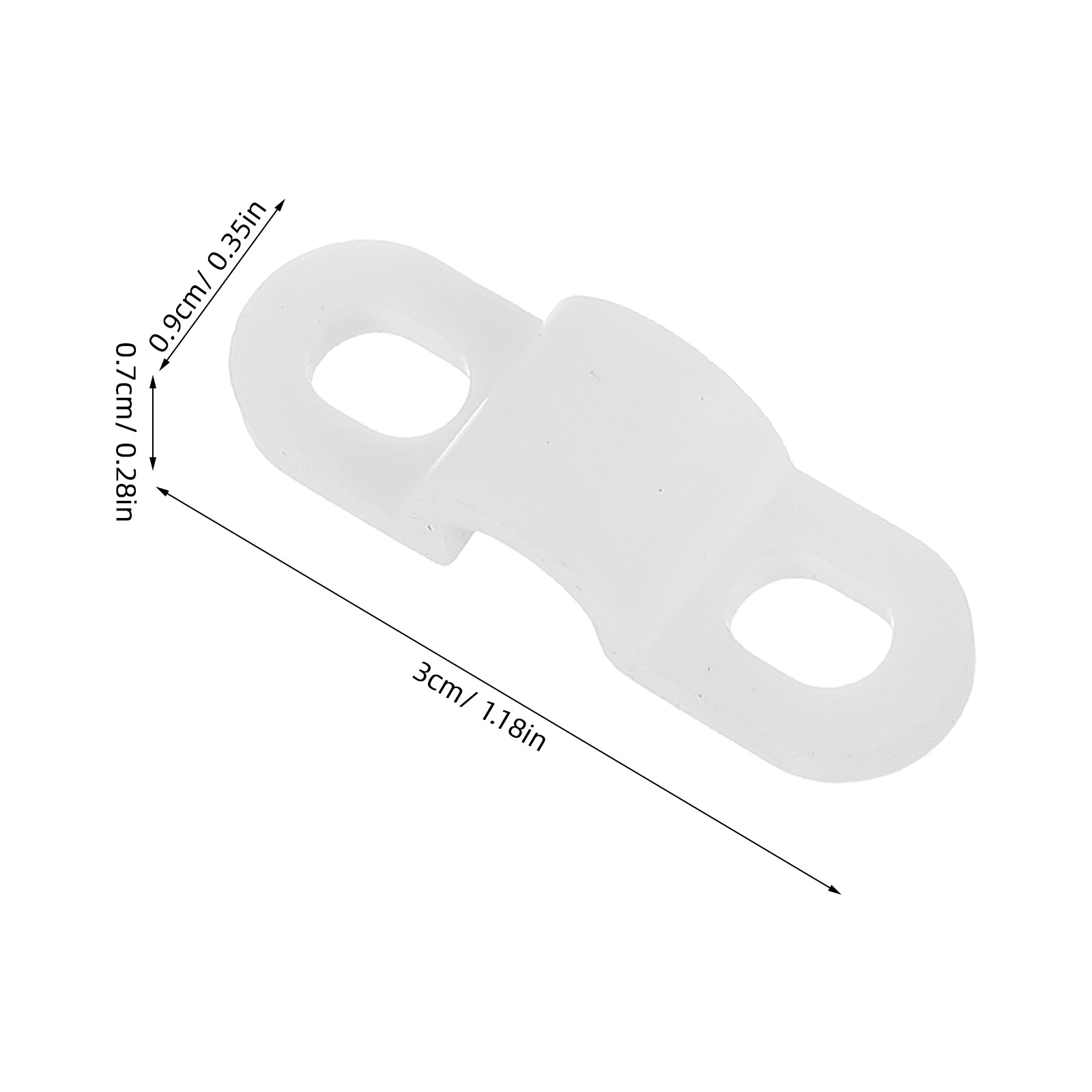 ที่หนีบสายไฟ 100 ชิ้น ขนาด 1.2 - Desk Cable Clip บทวิจารณ์และราคา