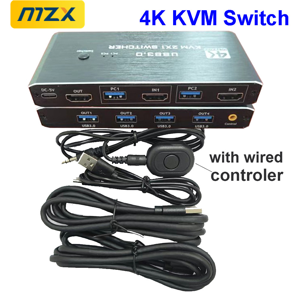 KVM สวิตช์ 4K 60Hz ฮับ USB 3.0 - Tech Computer Accessories บทวิจารณ์และราคา