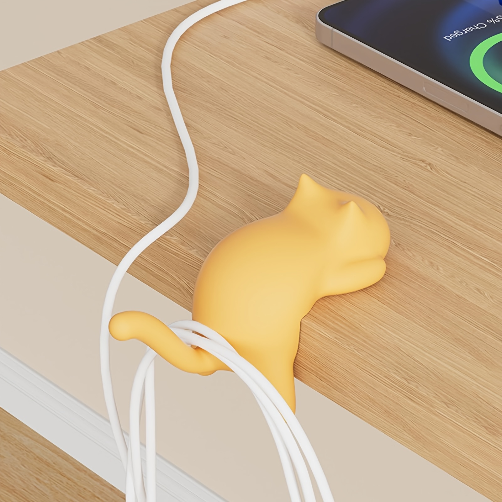 ตะขอแขวนโต๊ะรูปแมวหลากสี 1 ชิ้ - Desk Cable Clip บทวิจารณ์และราคา