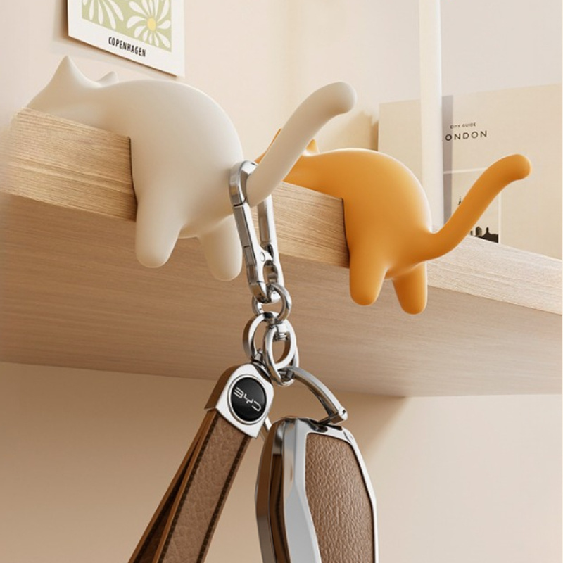 ตะขอแขวนโต๊ะรูปแมวหลากสี 1 ชิ้ - Desk Cable Clip บทวิจารณ์และราคา
