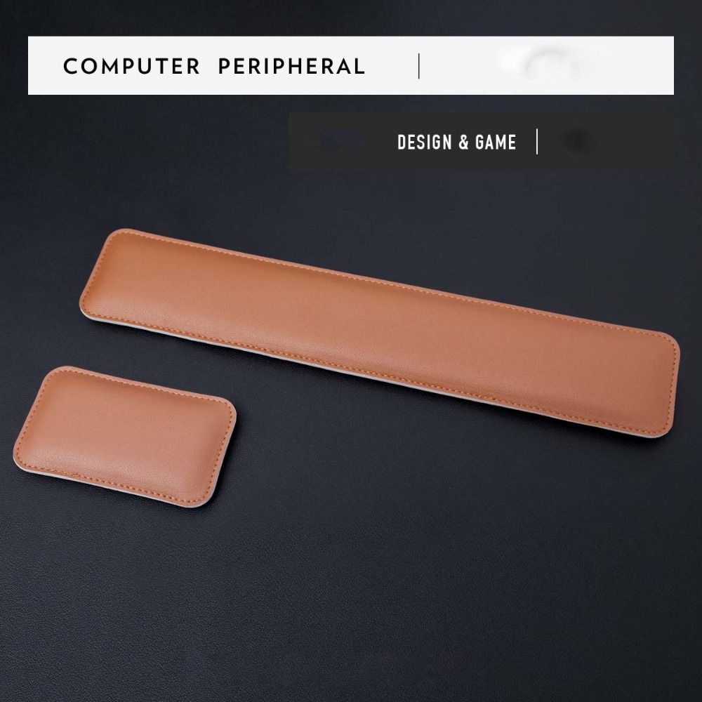 แผ่นรองเมาส์หนังแบบพกพาขนาดใหญ - Keyboard Wrist Pad Leather บทวิจารณ์และราคา