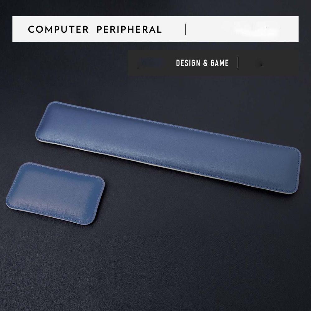 แผ่นรองเมาส์หนังแบบพกพา แผ่นรอ - Keyboard Wrist Pad Leather บทวิจารณ์และราคา