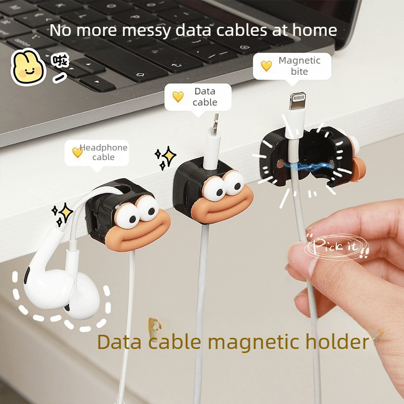 คลิปหนีบสายแม่เหล็ก 1/5/10 ชิ้ - Desk Cable Clip บทวิจารณ์และราคา