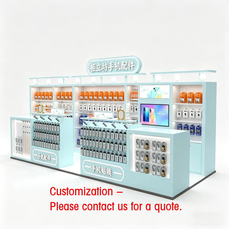 คีออสก์อุปกรณ์เสริมโทรศัพท์สีฟ - Tech Accessories Kiosk บทวิจารณ์และราคา