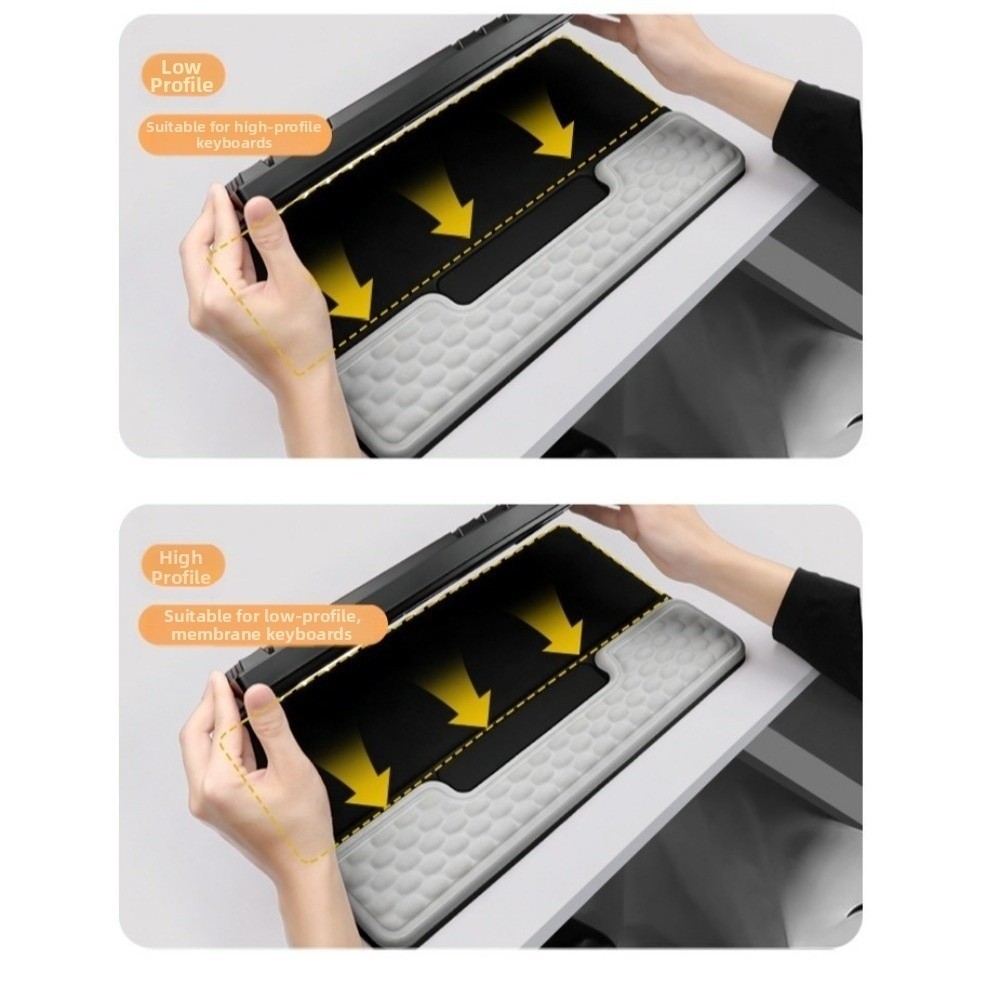 ขาตั้งคีย์บอร์ดแบบรวมในตัว แผ่ - Keyboard Wrist Pad Leather บทวิจารณ์และราคา