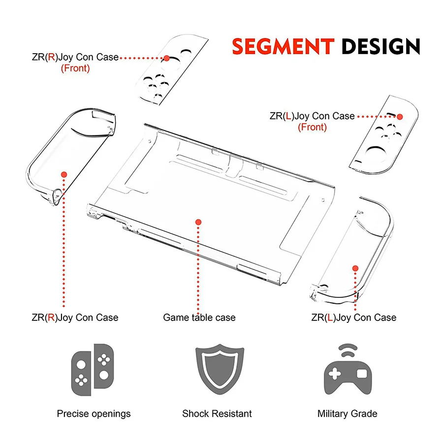 6 in 1 ชุดกระเป๋าสําหรับ Ninte - Tech Accessories Hard Case บทวิจารณ์และราคา